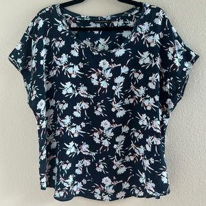 Banana Republic floral blouse